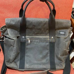 Jack Spade Halley Stevenson Dark Brown Waxwear Bag
